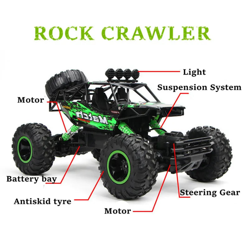 RC Car With Led Lights Radio Remote Control