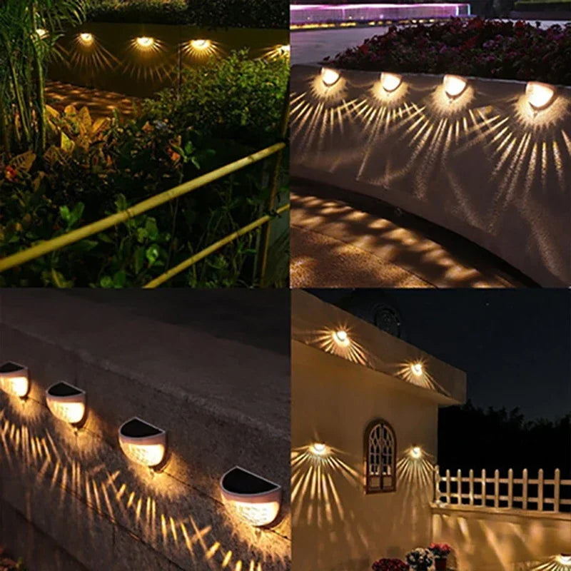 LED Solar Light Outdoor Wall Lamps Energy Garden Lamps Waterproof