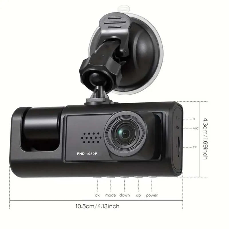 Dash Cam W/ IR Night Vision Loop Recording  Camera