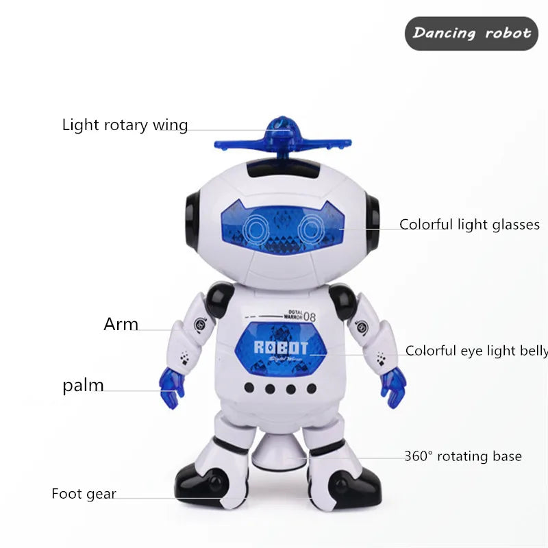 Kids Robot Rotating Dance Toys