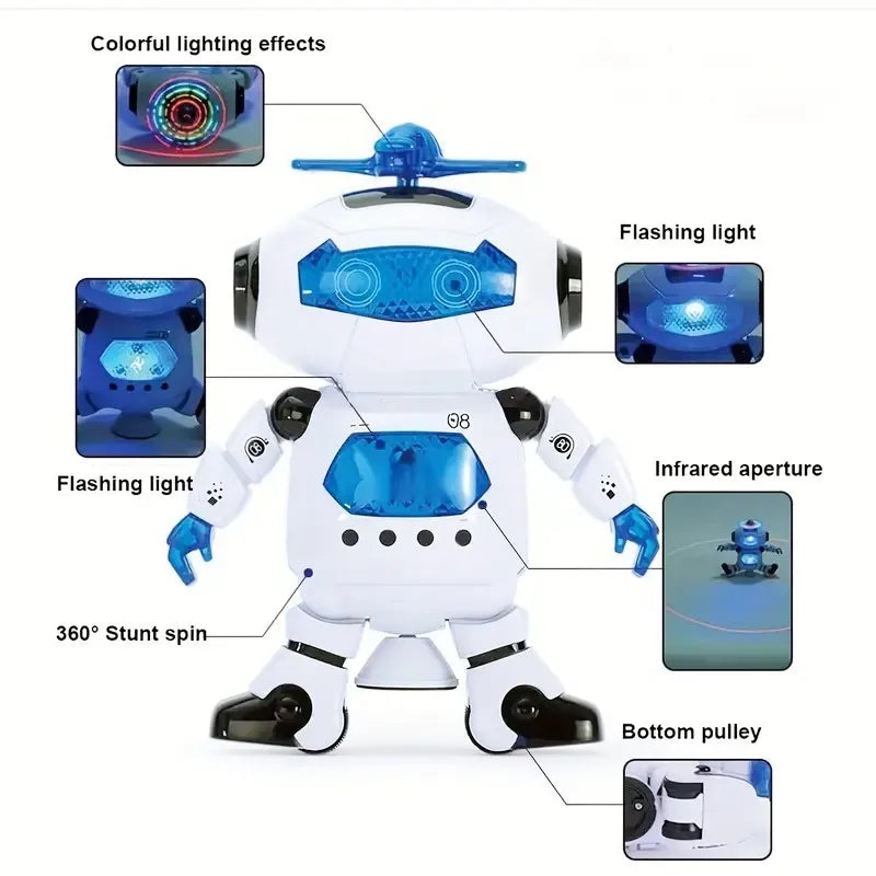 Kids Robot Rotating Dance Toys