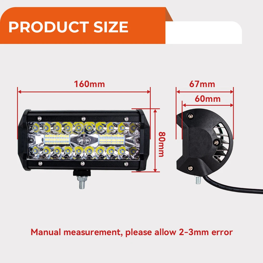 Combo off road Led Light Bars Spot Flood Beam