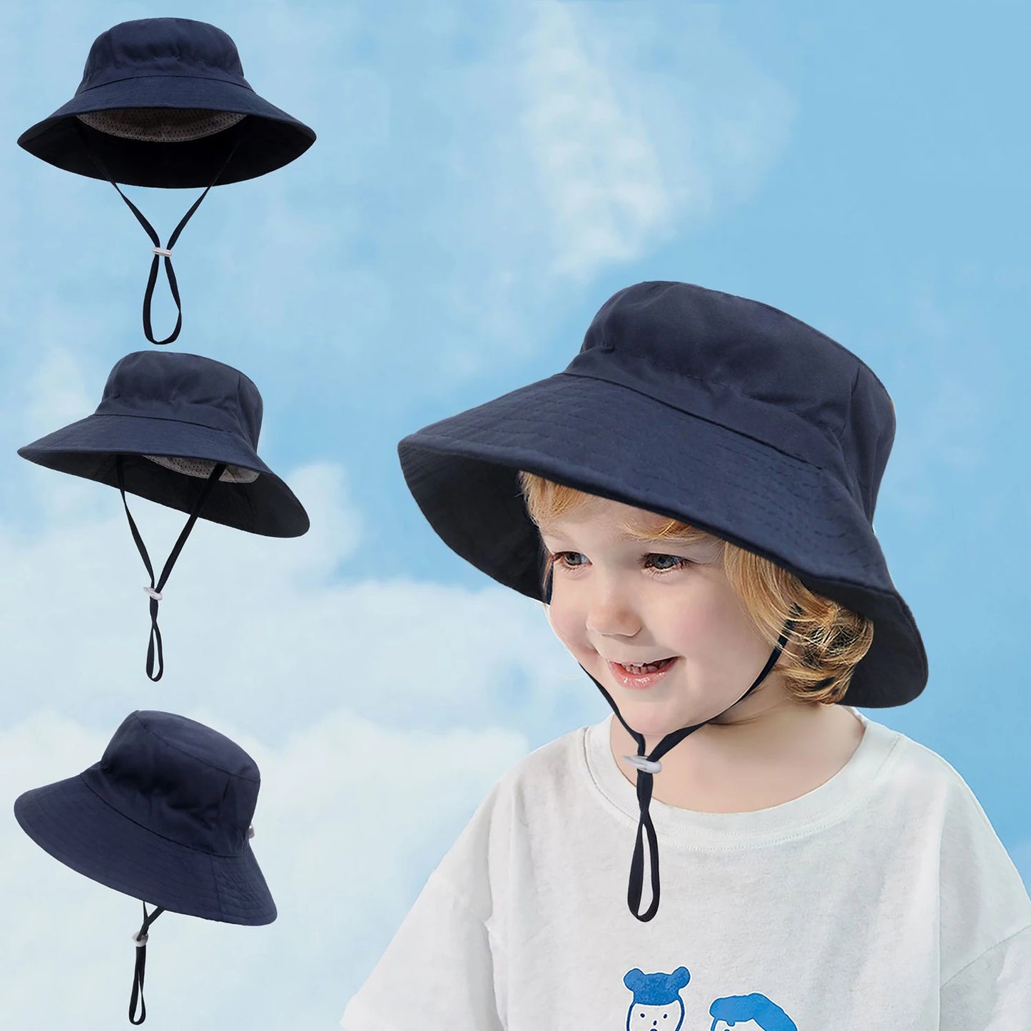 XS,M,L Summer Baby Sun Hat UV Protection