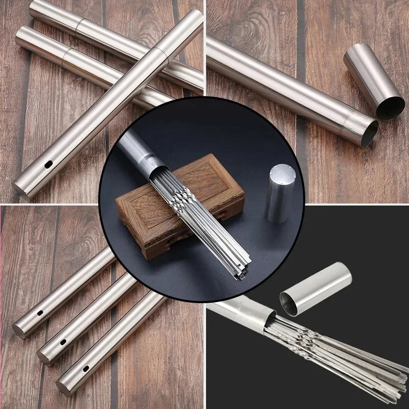 Barbecue Reusable Grill Stainless Steel Skewers