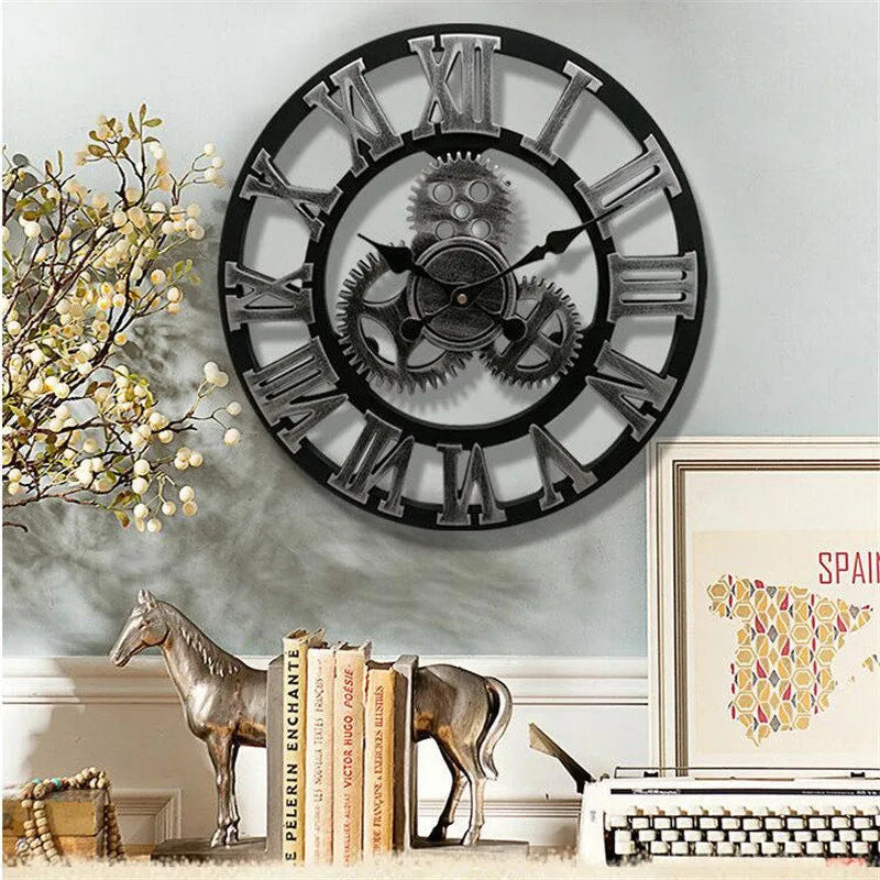 Retro Industrial Style Wall Clock