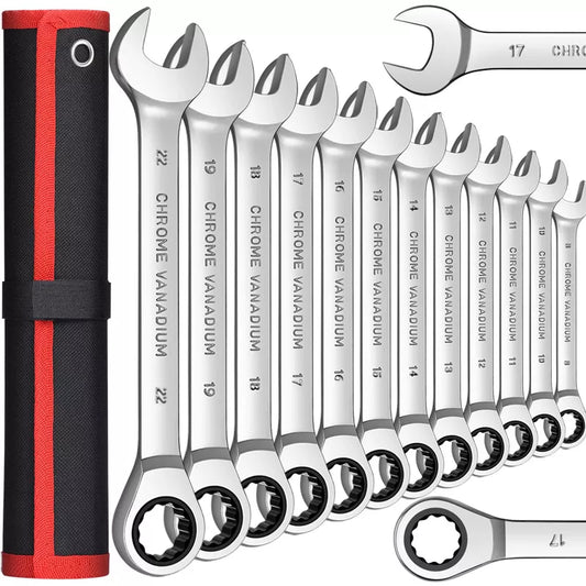 Ratcheting Combination Wrench Set