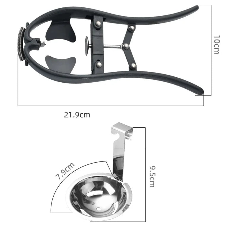 Stainless Steel Egg Opener Scissors Manual Egg Tools