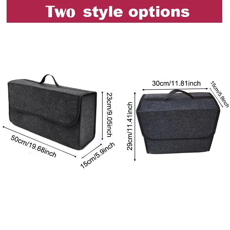 Car Trunk Organizer Anti Slip Compartment