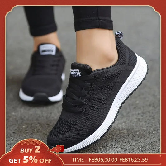 Women Casual  Fashion Breathable Walking Sneakers