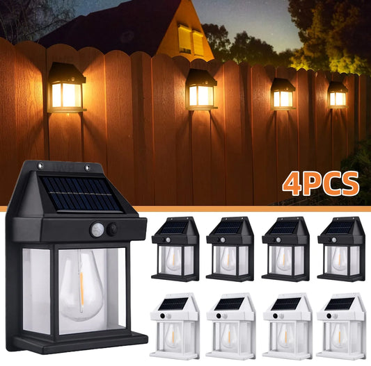 Solar Wall Light Tungsten Waterproof Wireless Motion Sensor