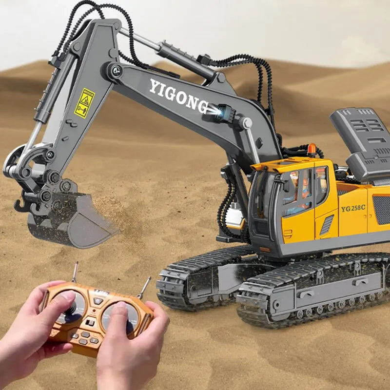 For Boys Radio Control Excavator Dump Truck Bulldozer