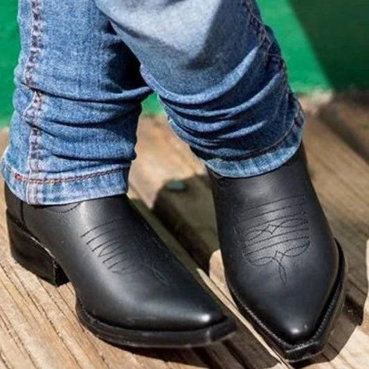 Black Western Boots for Men