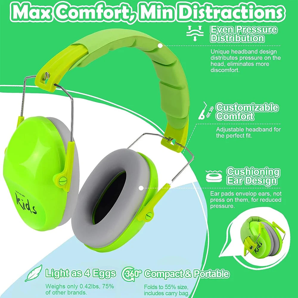 Baby Ear Defenders Noise Reduction Earmuff For Autism Children Toddlers Reading Sleeping