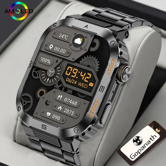 Rugged And Durable Military Smart Watch  Waterproof