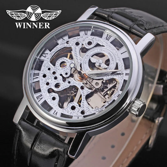 Transparent Luxury Men Watch Mechanical Skeleton