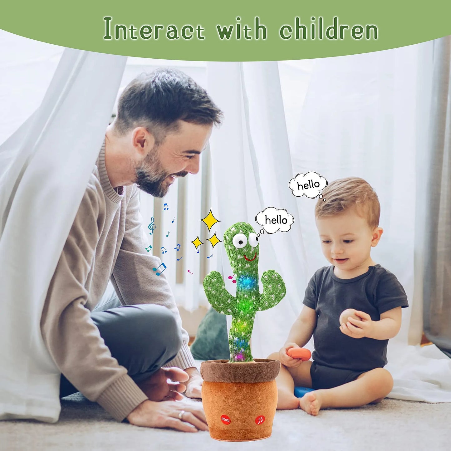 Dancing Cactus Repeat Talking Toy