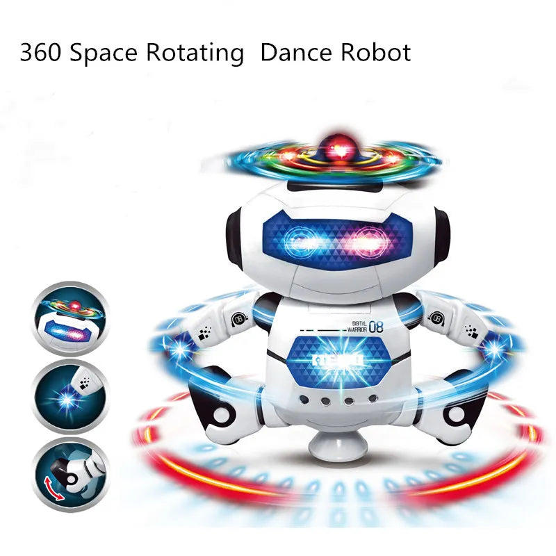 Kids Robot Rotating Dance Toys