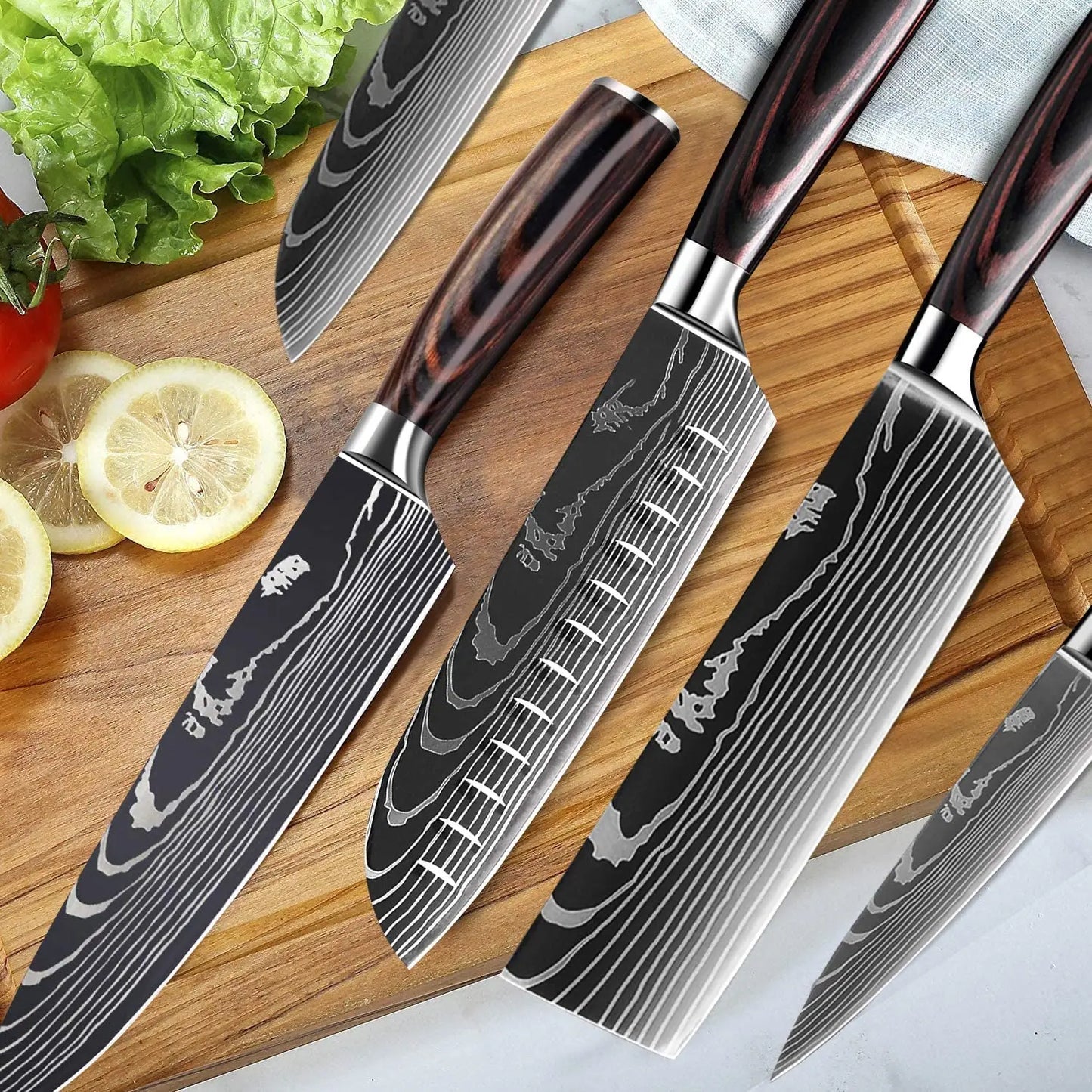 Chef Kitchen Knives Set Japanese Sharp