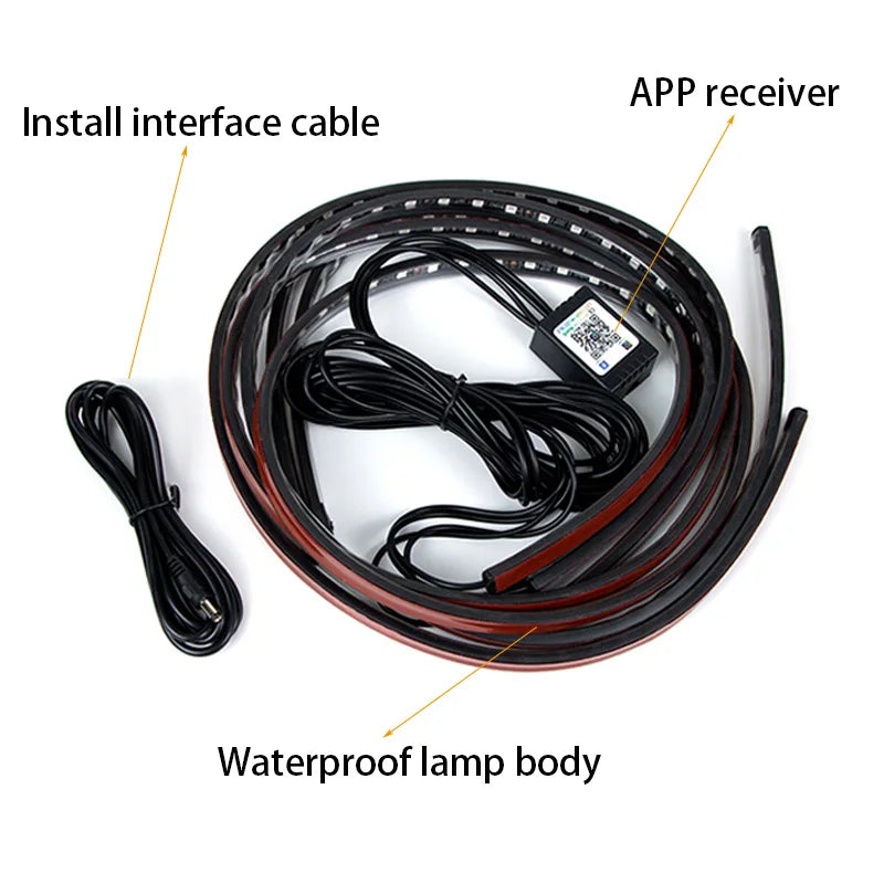 Car Flexible Underglow Strip Light LED  Lamp for Auto Decoration