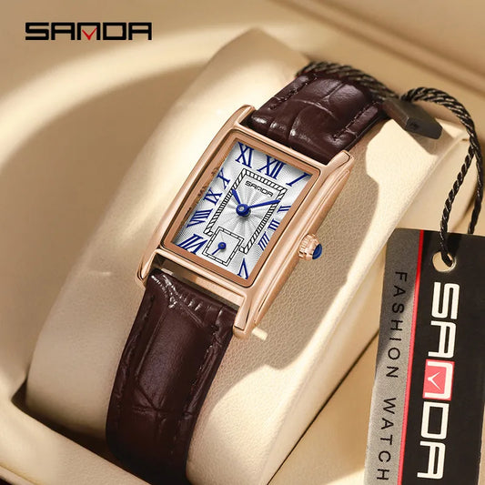 Elegant Design Rectangle Dial Water Resistant\