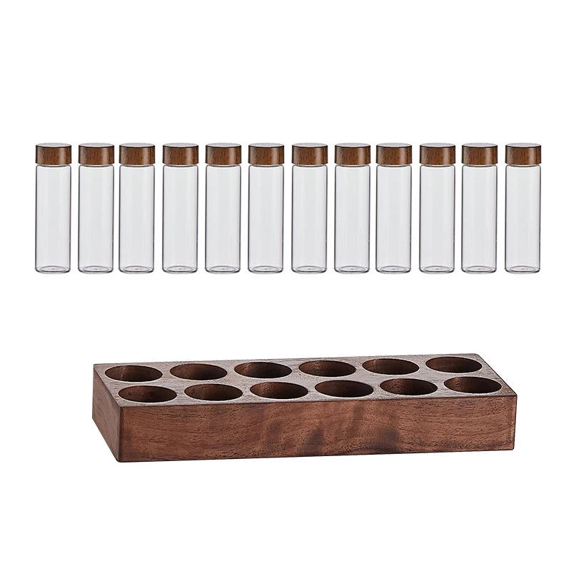 Coffee Beans Storage Container Tube Display Rack