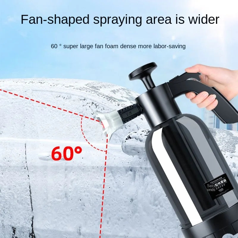 2L Hand Pump Foam Sprayer with 3 Types of Nozzle