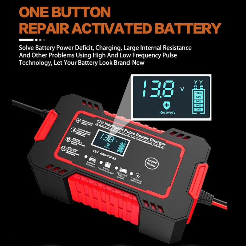 Car Battery Charger  For Auto Motorcycle