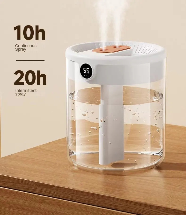 New 2L Double Spray Humidifier Large Capacity