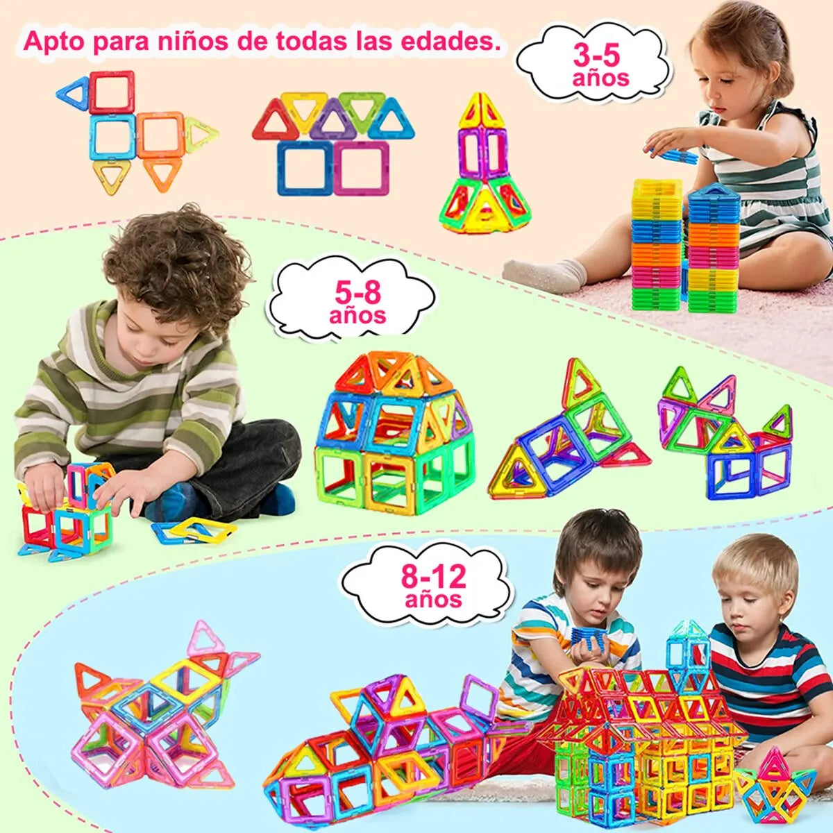 Magnetic Building Blocks Big Size and Mini Size