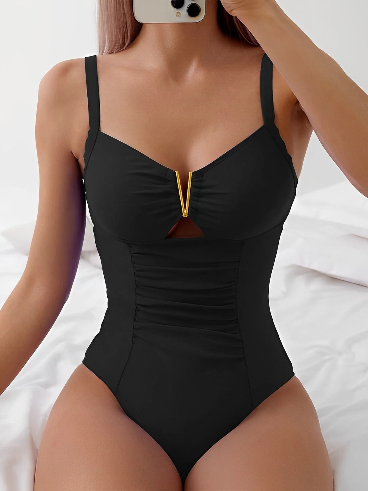 2024  One Piece Swimwear Women Sexy Beachwear