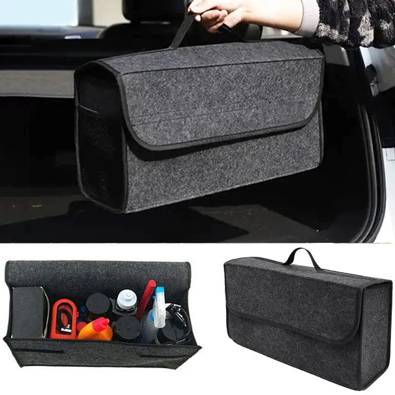 Car Trunk Organizer Anti Slip Compartment