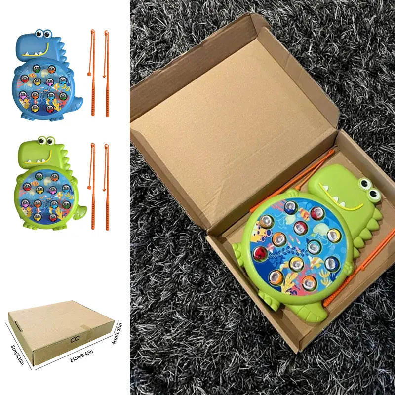 Dinosaur Simple Magnetic Fishing Toys Play Rod Game