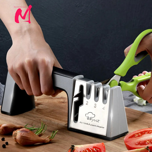 Knife Sharpener 4 in 1 Diamond Coated