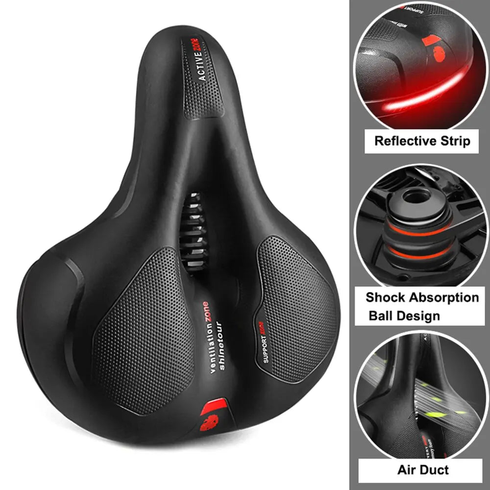 Hollow Breathable Bicycle Saddle Men Women  Shock Absorbing Comfortable