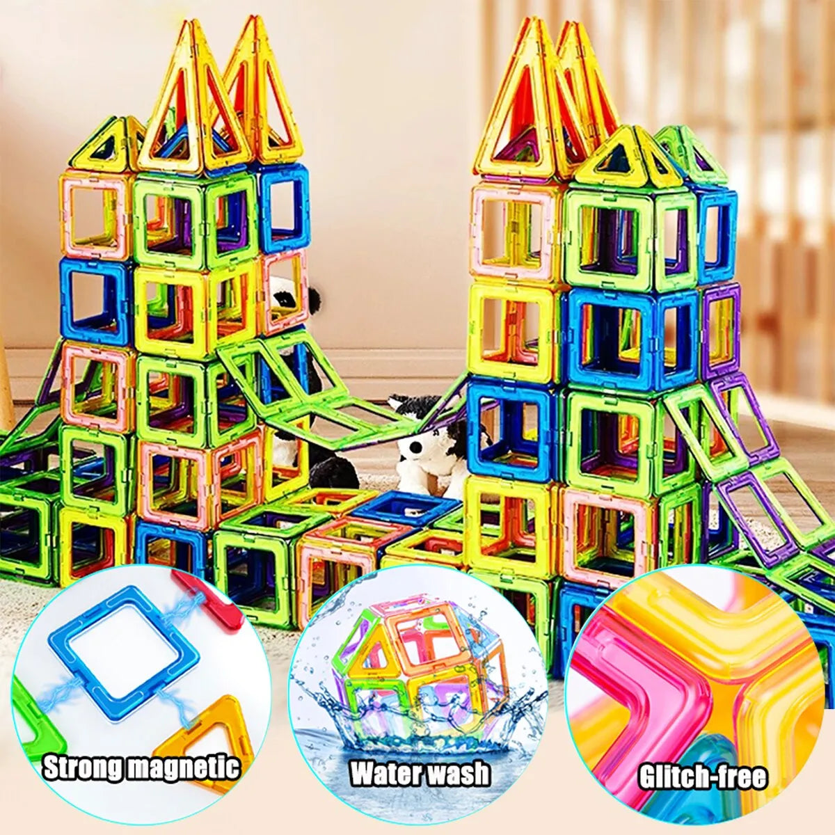 Magnetic Building Blocks Big Size and Mini Size