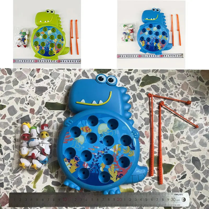 Dinosaur Simple Magnetic Fishing Toys Play Rod Game