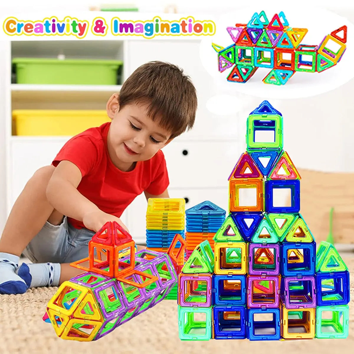 Magnetic Building Blocks Big Size and Mini Size