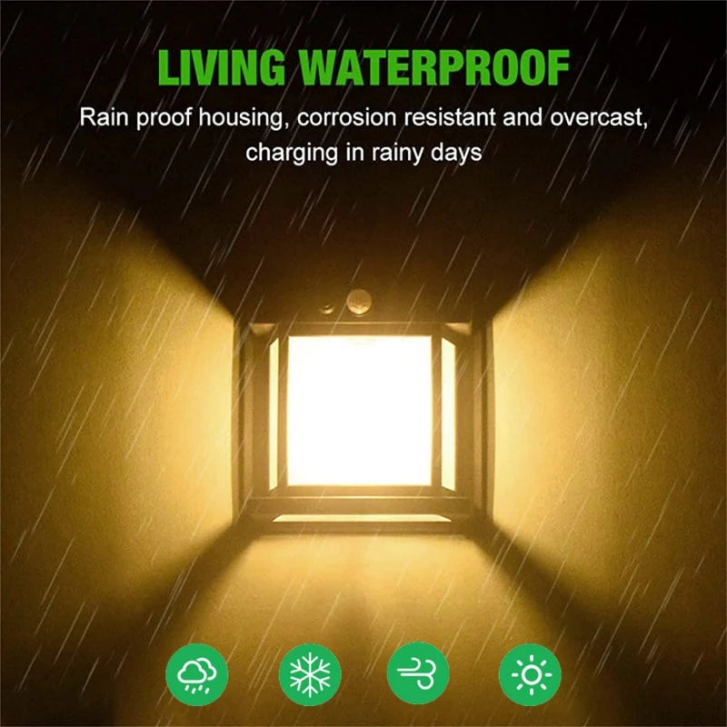 Solar Wall Light Tungsten Waterproof Wireless Motion Sensor