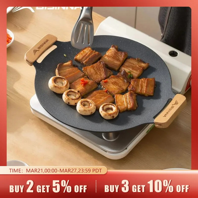 Outdoor BBQ Grill Pan Non Stick