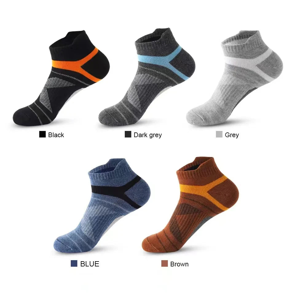 5 Pairs High Quality Socks  Short Breathable For Men