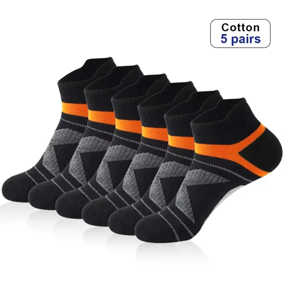 5 Pairs High Quality Socks  Short Breathable For Men