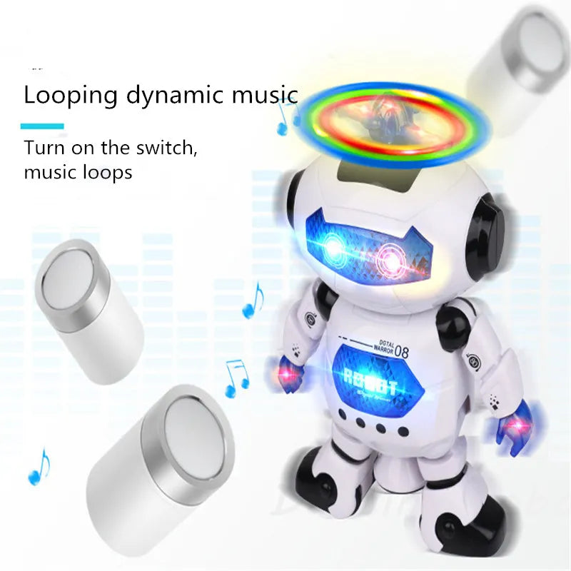 Kids Robot Rotating Dance Toys