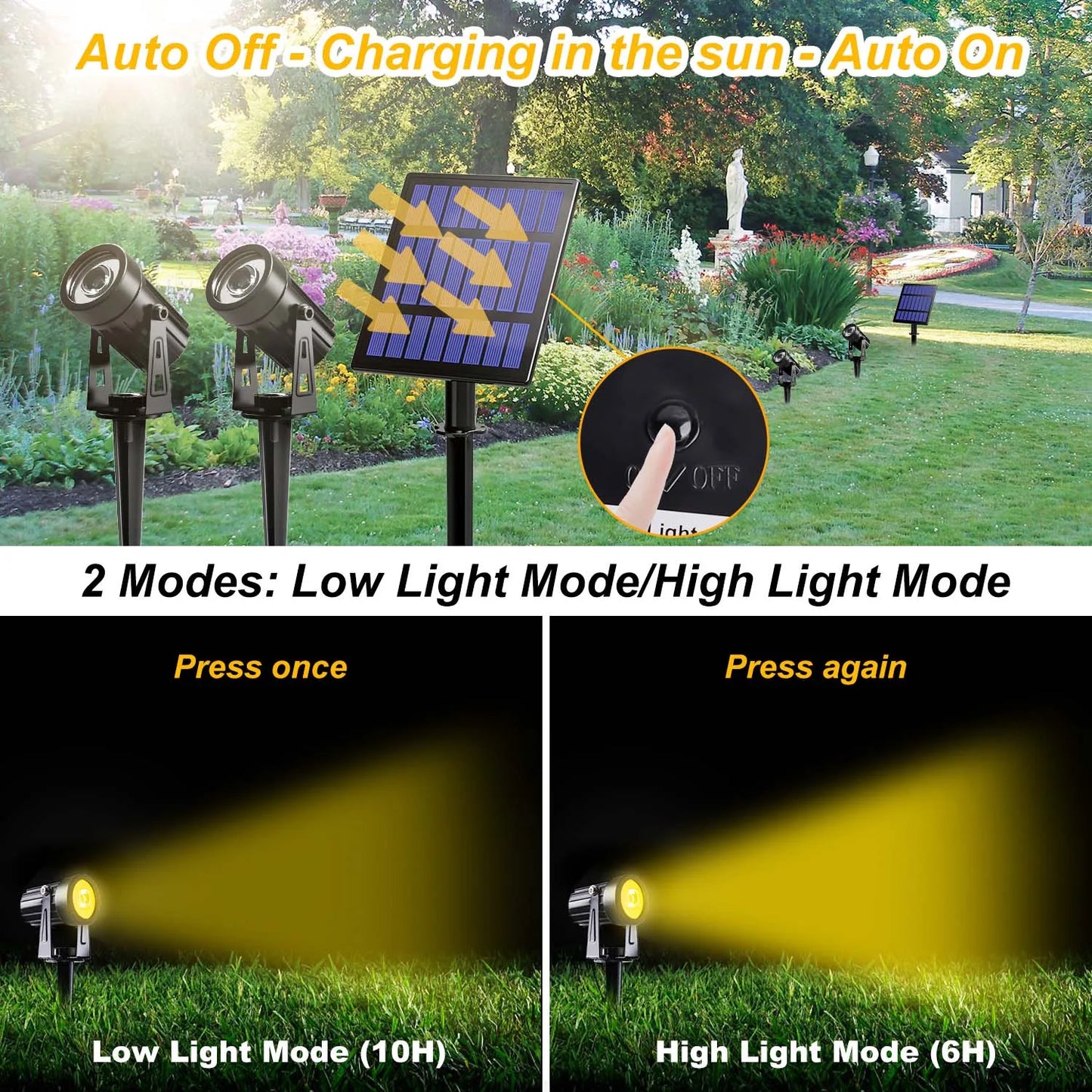 T-sunrise Solar LED Outdoor Light IP65 Waterproof Garden Decoration Lights