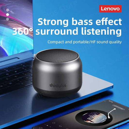 100% Original Lenovo  Bluetooth Wireless Speaker Waterproof USB Outdoor Loudspeaker Music Surround Bass Box Mic