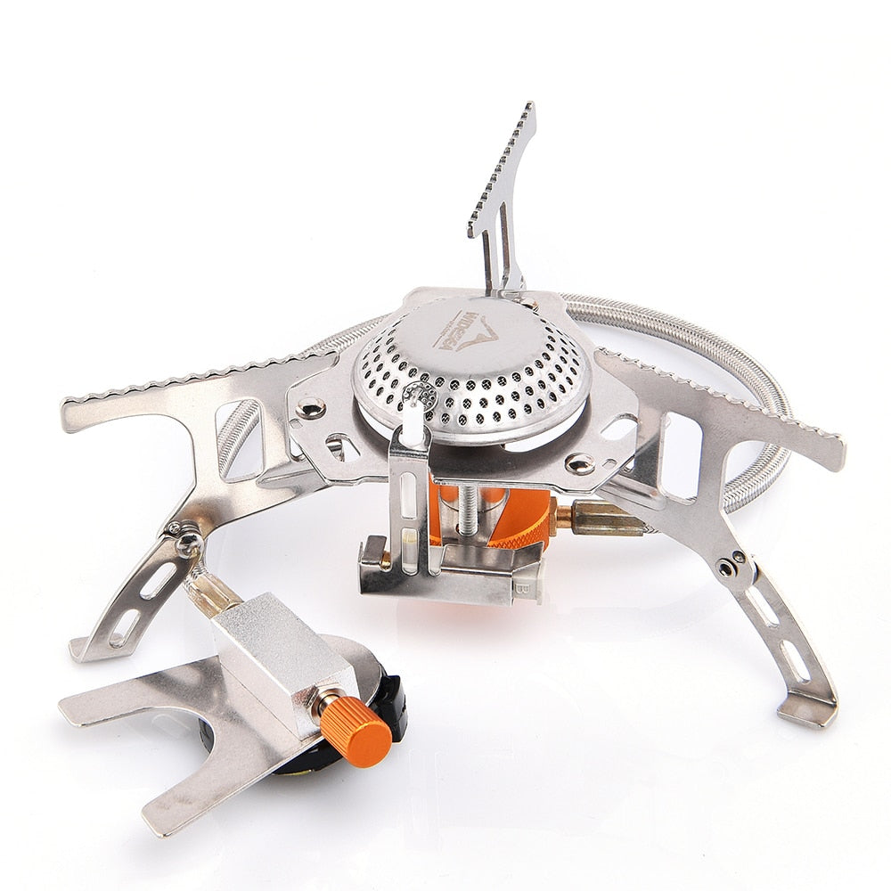 Widesea Camping Gas Stove Outdoor Tourist Burner Strong Fire Heater Tourism Cooker Survival Furnace Supplies Equipment Picnic - mannisgreatdeals