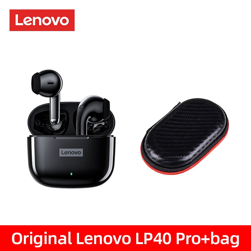 Original Lenovo LP40 Pro TWS Earphones Wireless Bluetooth 5.1 Sport Noise Reduction Headphones Touch Control 250mAH 2022 New - mannisgreatdeals