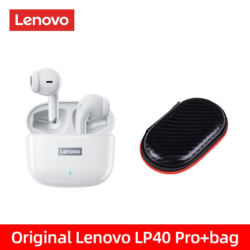 Original Lenovo LP40 Pro TWS Earphones Wireless Bluetooth 5.1 Sport Noise Reduction Headphones Touch Control 250mAH 2022 New - mannisgreatdeals