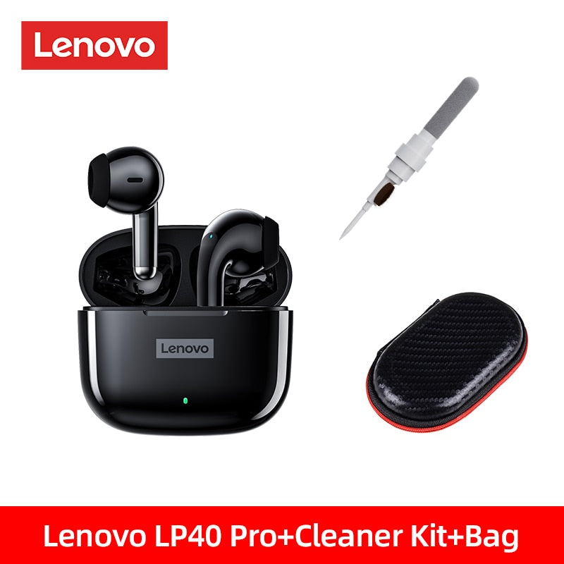 Original Lenovo LP40 Pro TWS Earphones Wireless Bluetooth 5.1 Sport Noise Reduction Headphones Touch Control 250mAH 2022 New - mannisgreatdeals