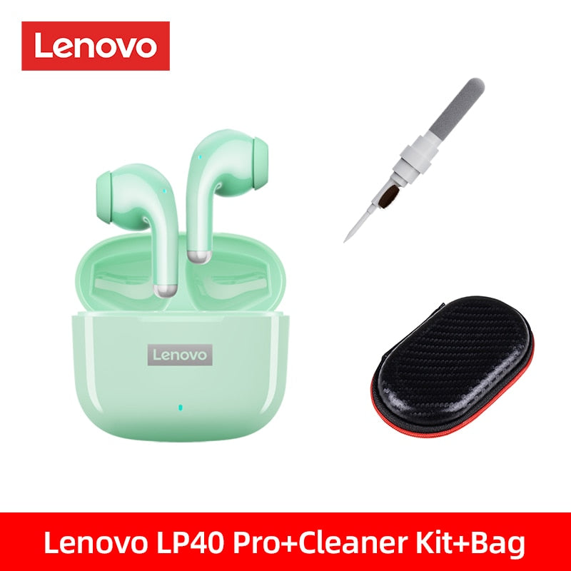 Original Lenovo LP40 Pro TWS Earphones Wireless Bluetooth 5.1 Sport Noise Reduction Headphones Touch Control 250mAH 2022 New - mannisgreatdeals