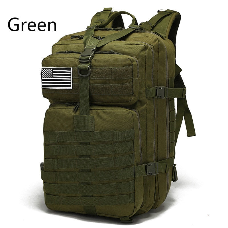 50L 1000D Nylon Waterproof Trekking Fishing Hunting Bag Backpack Outdoor Military Rucksacks - mannisgreatdeals